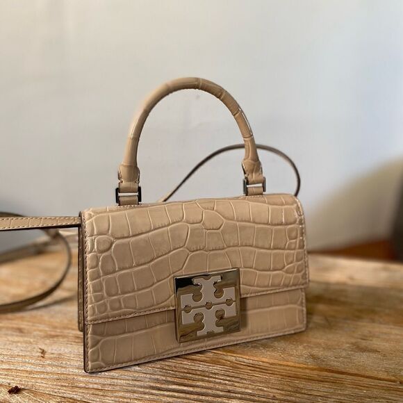 Tory Burch Handbags - Tory Burch
Trend Croc Embossed Mini Top-Handle Bag